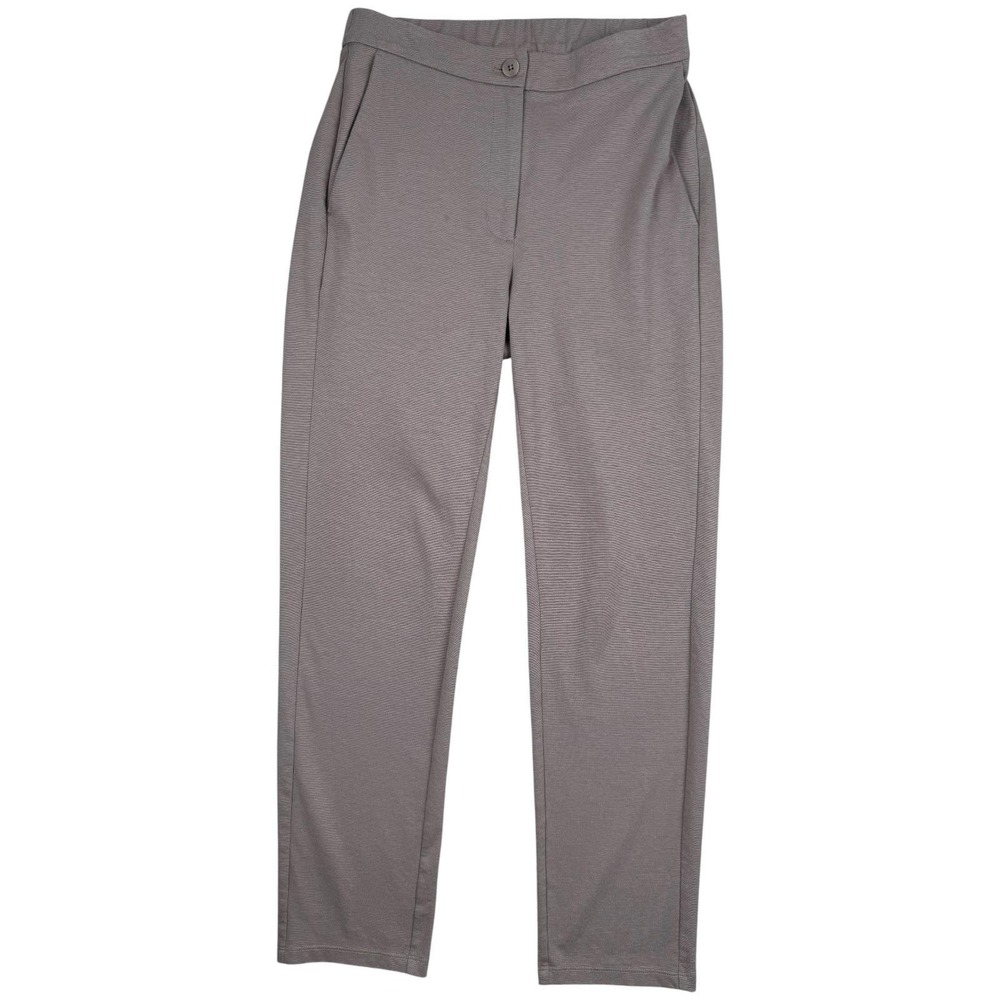 Eileen Fisher Pants Womens XS Brown Organic Cotton‎ Jersey Knit Elastic Waist
